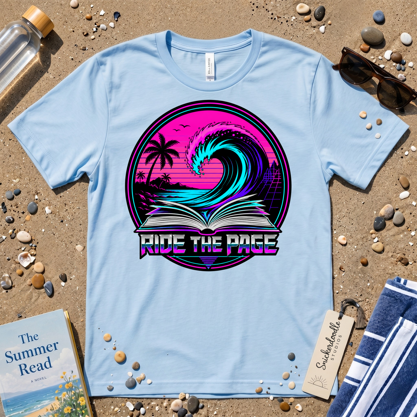 Ride the Page Retro Badge Graphic T-Shirt