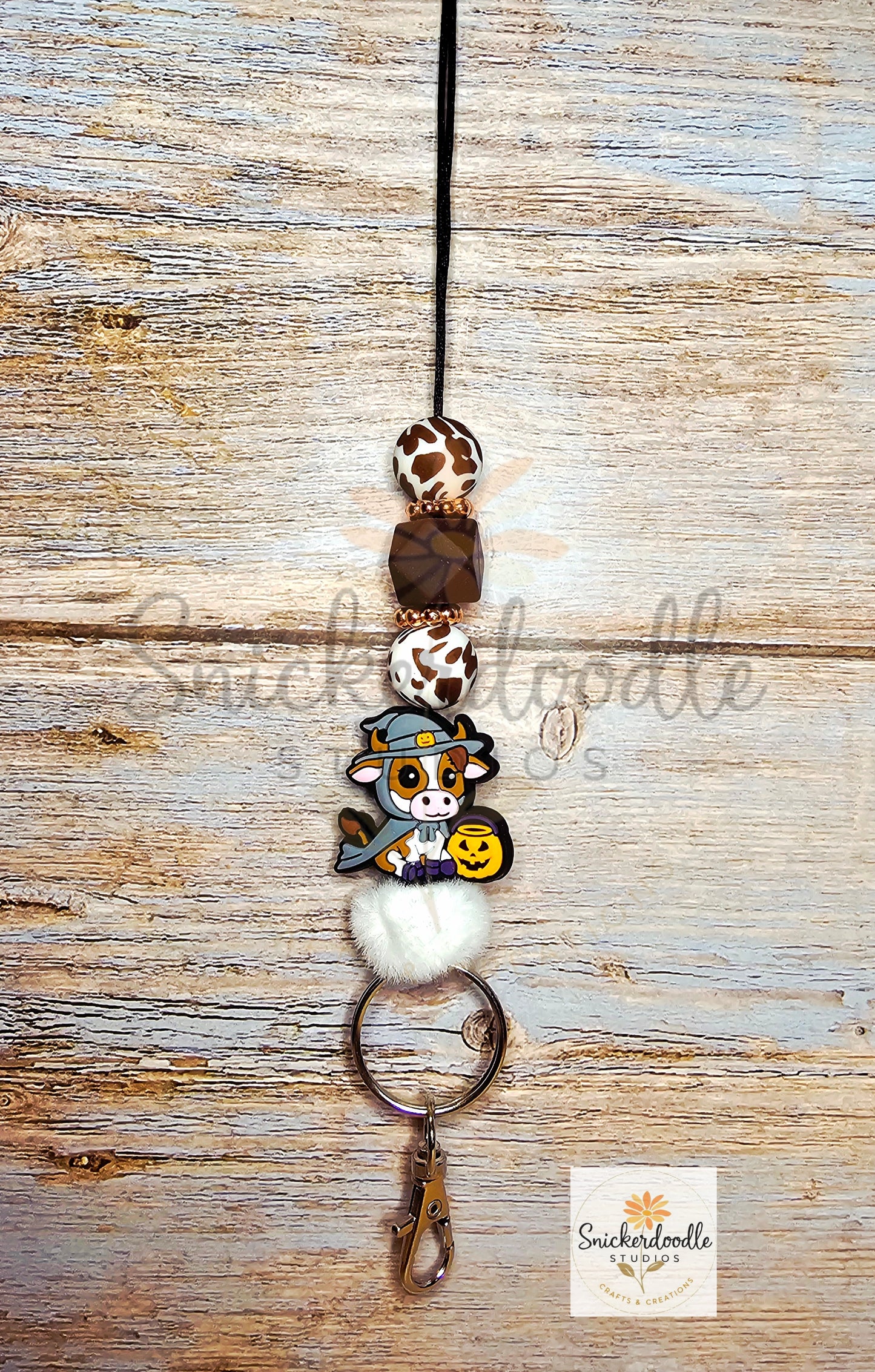 Halloween Cow Lanyard