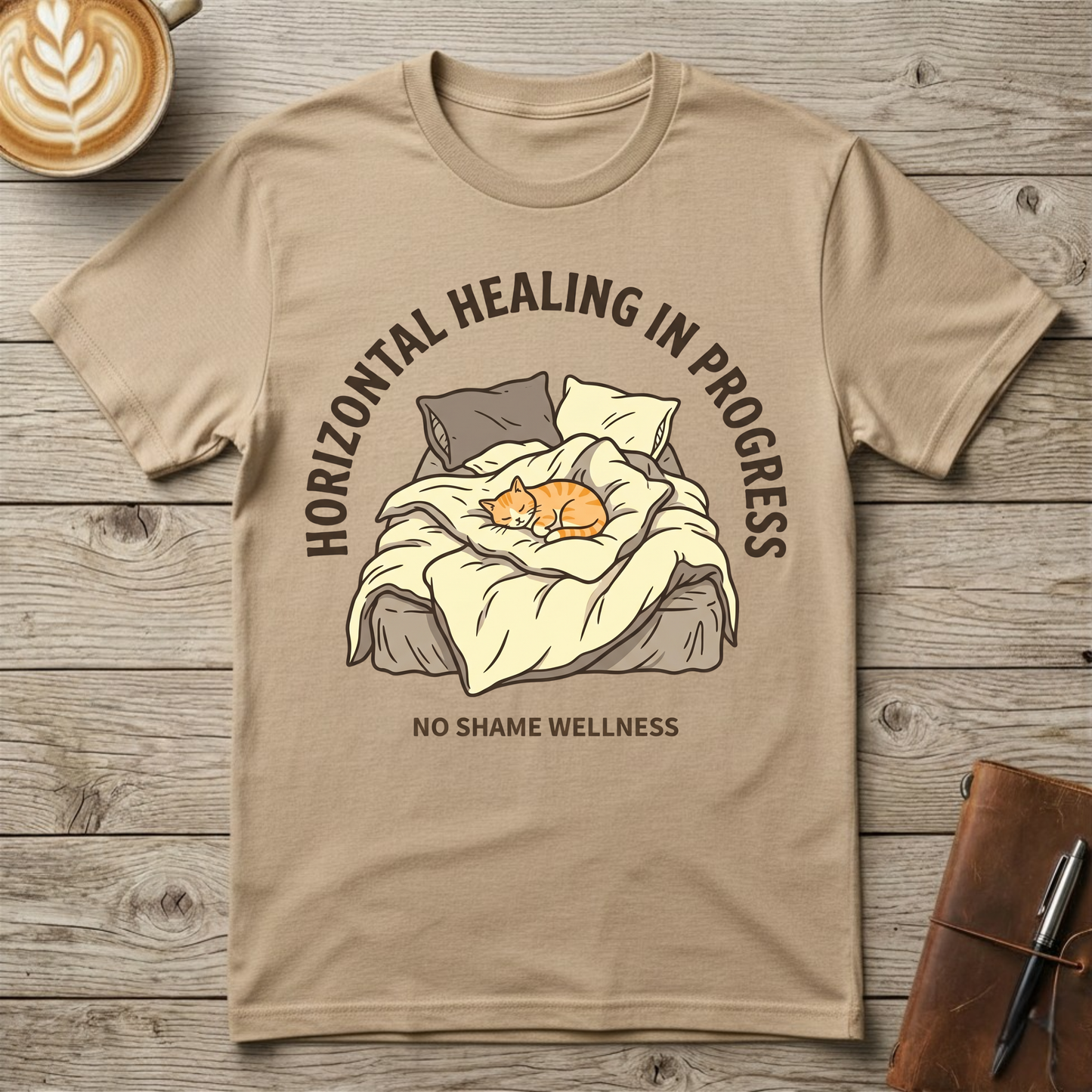Horizontal Healing in Progress Graphic T-Shirt