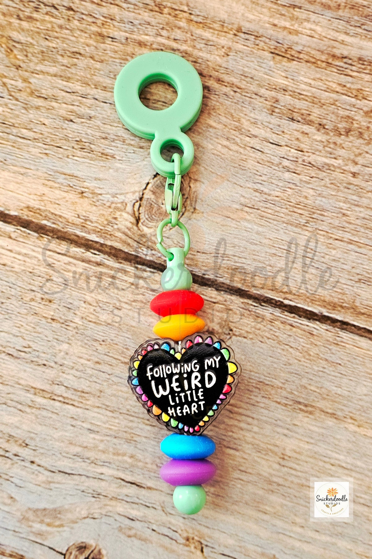 Weird Little Heart Straw Charm