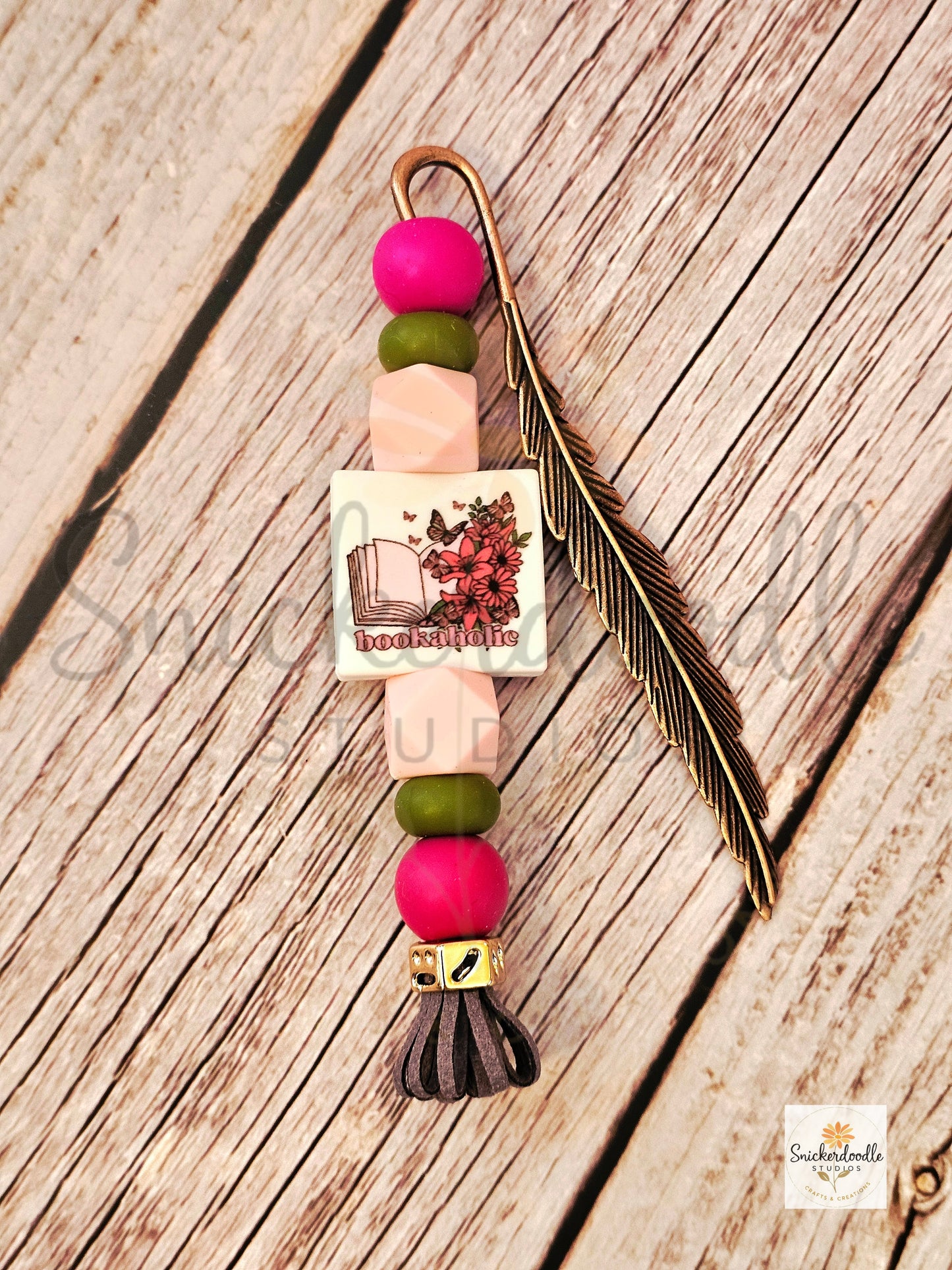 Bookaholic Bookmark-Lg