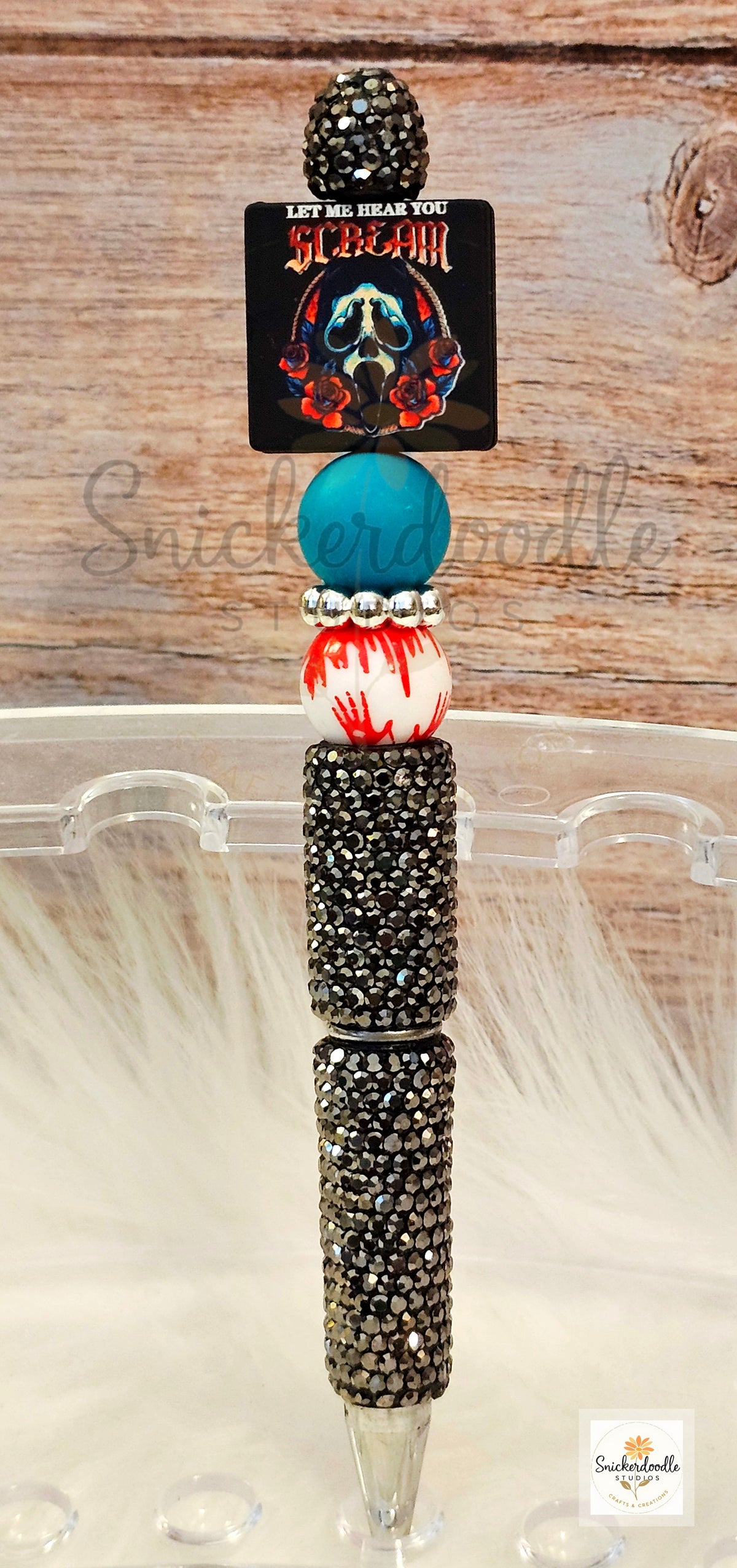 Spooky Ghostface Bling Pens