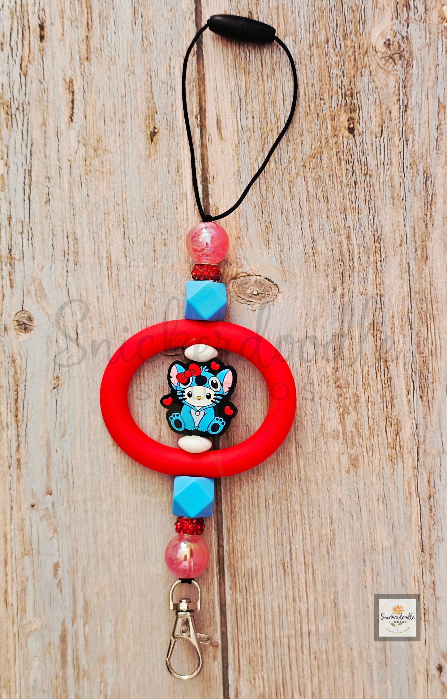 Blue Alien Kitty Car Charm