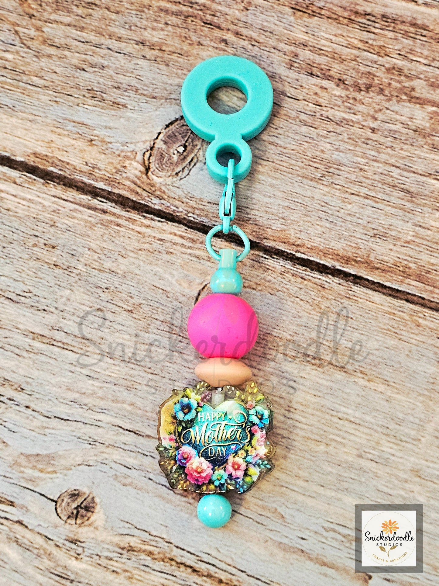 Mom Straw Charms