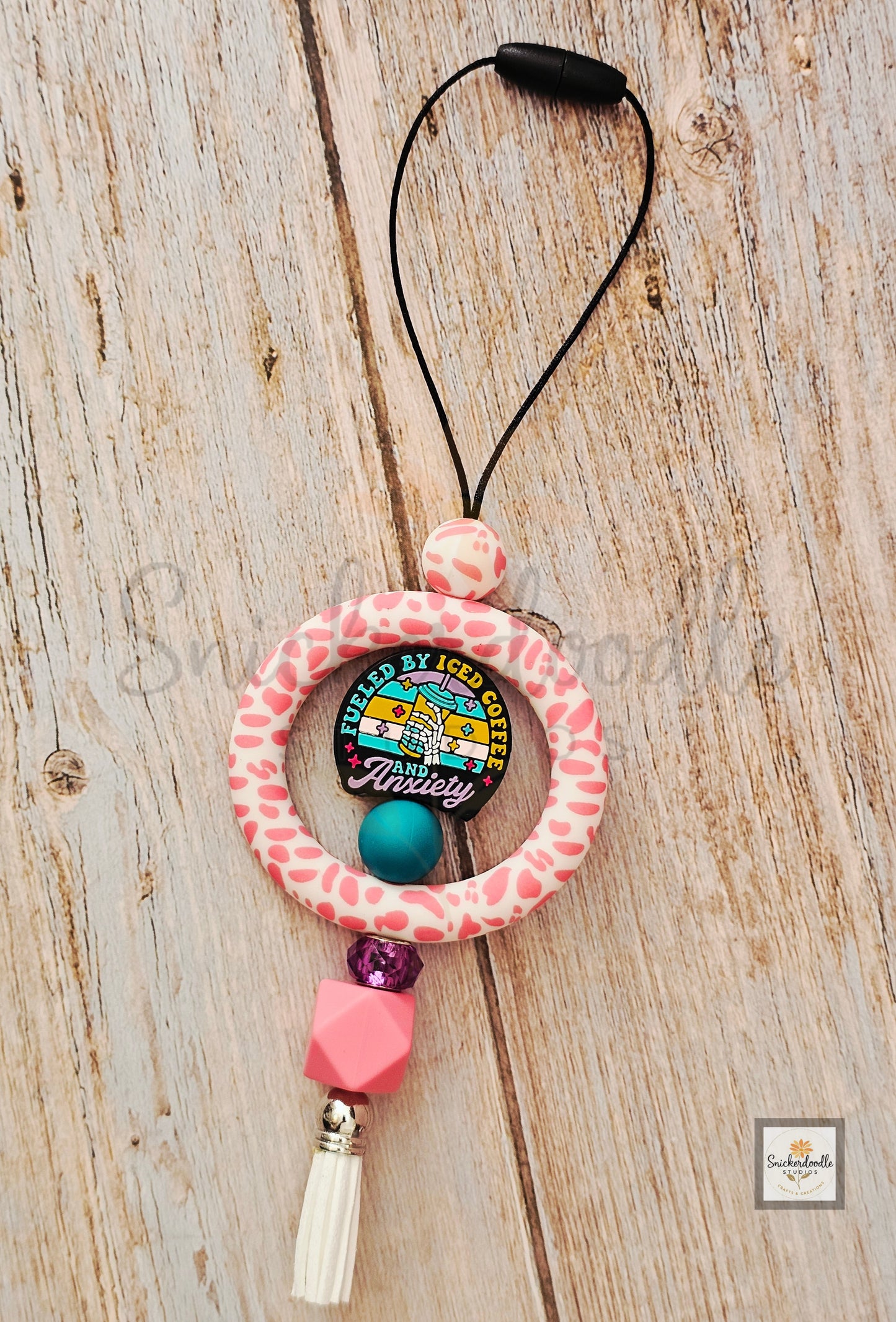 Coffee & Anxiety Car Charm