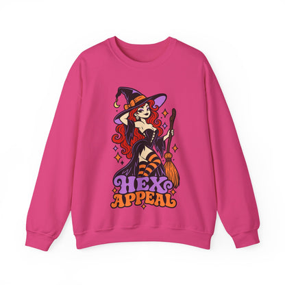 Hex Appeal Retro Pinup Witch Crewneck Sweatshirt