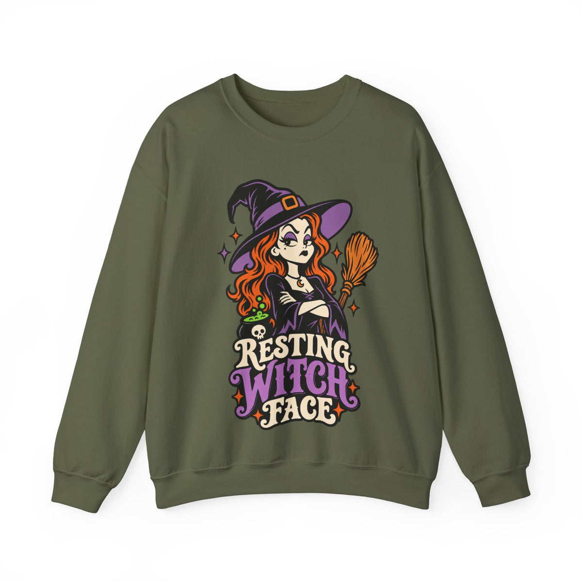 Resting Witch Face Crewneck Sweatshirt