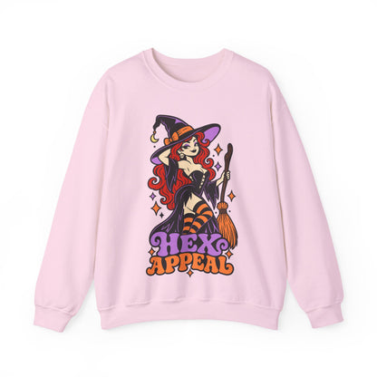 Hex Appeal Retro Pinup Witch Crewneck Sweatshirt