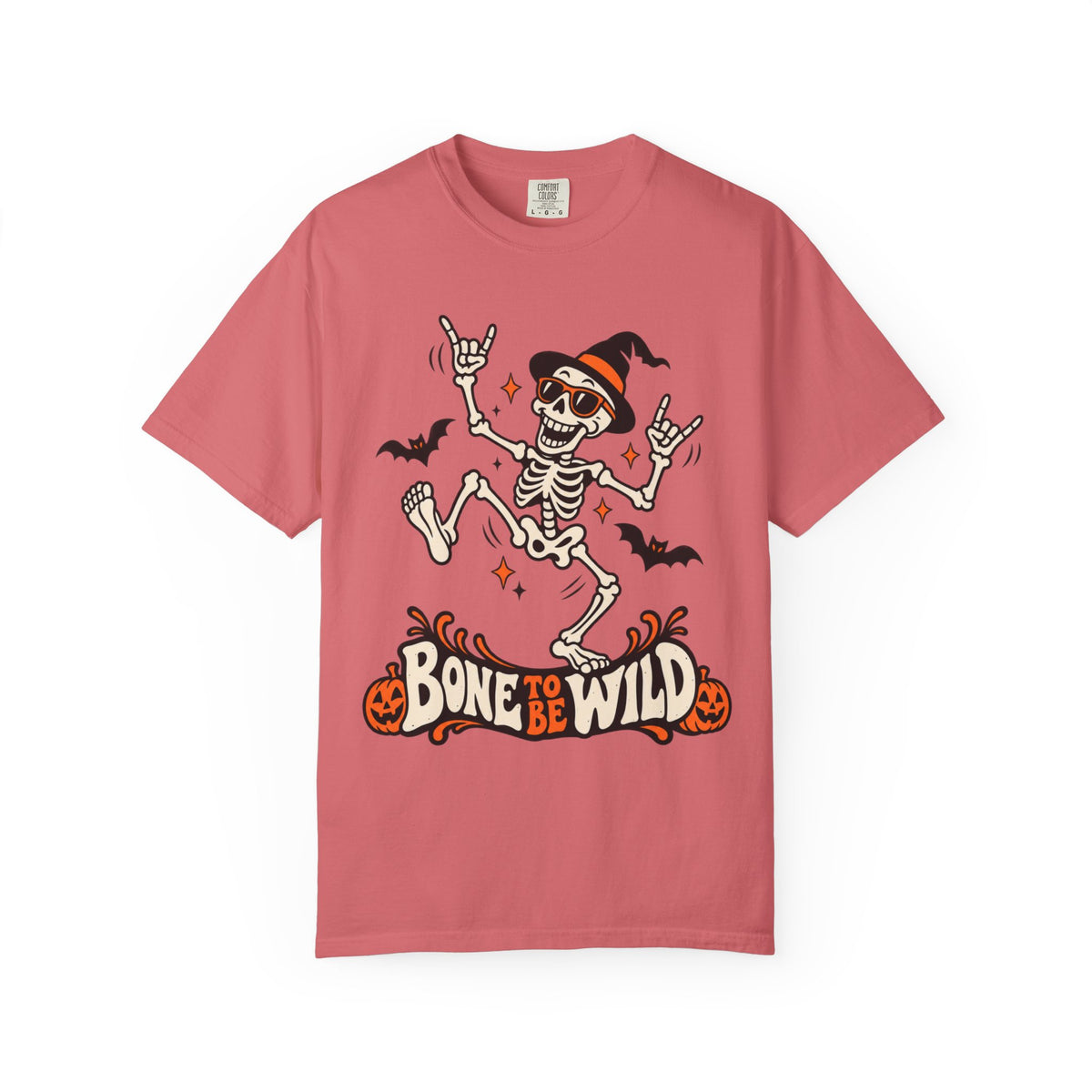 Bone to Be Wild Halloween Skeleton Graphic T-Shirt