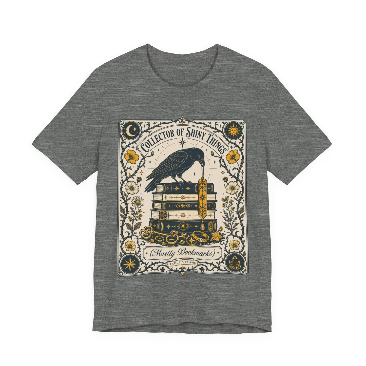 Collector of Shiny Things Raven Tarot Card Graphic T-Shirt