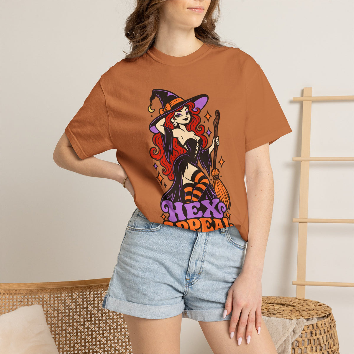 Witchy 'Hex Appeal' Halloween Graphic T-Shirt