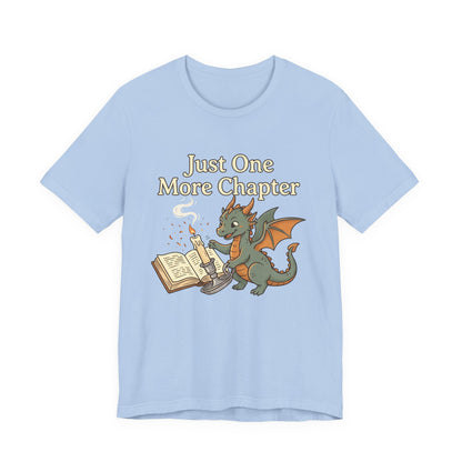 Just One More Chapter Book Dragon Tee — Book Lover Reading Shirt