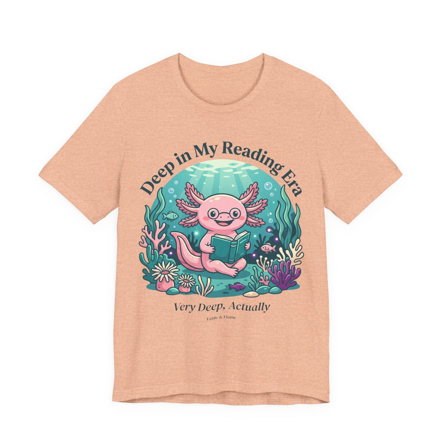 "Deep in My Reading Era" Axolotl Graphic T-Shirt