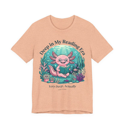 "Deep in My Reading Era" Axolotl Graphic T-Shirt