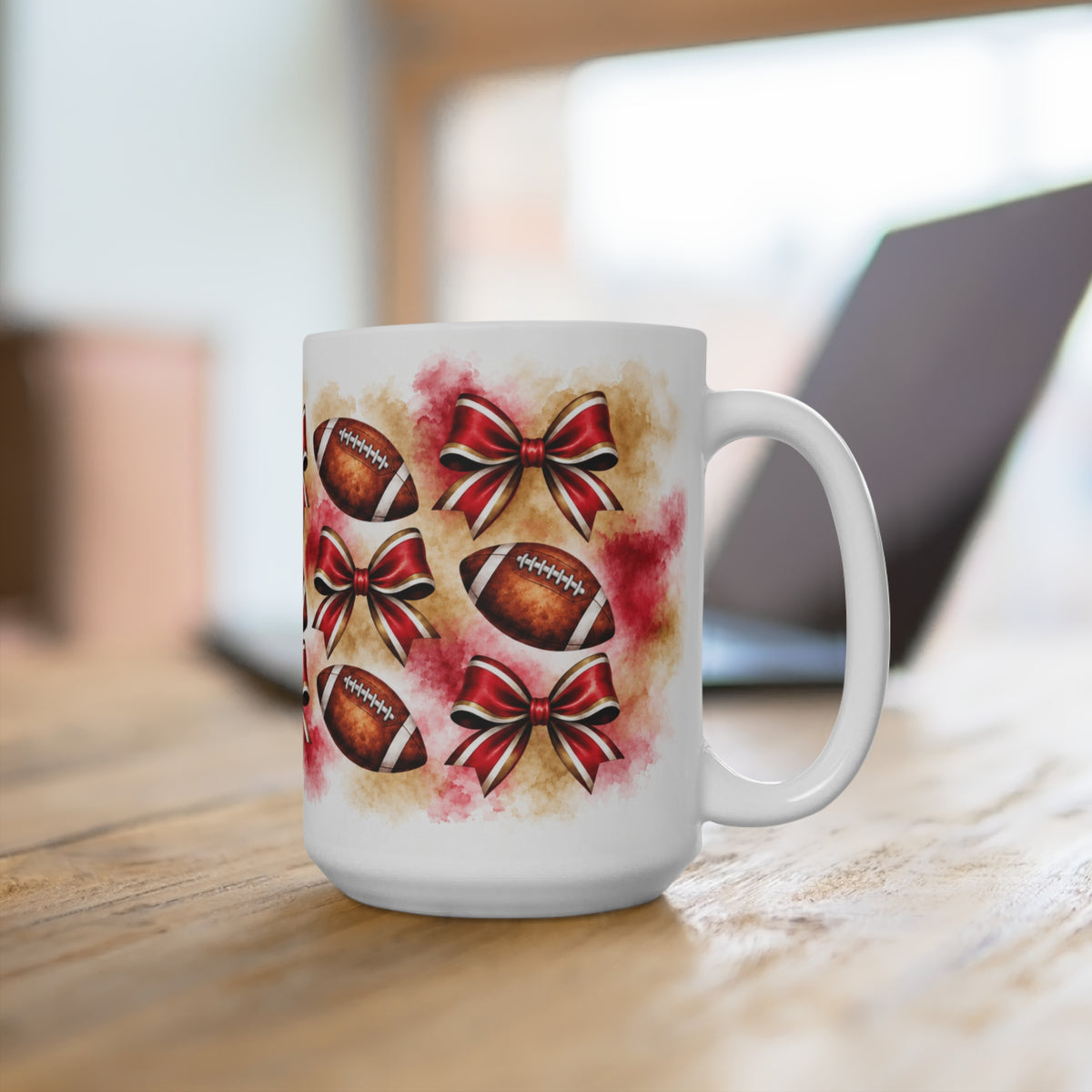 San Francisco Football Team - Balls & Bows 15oz Ceramic Mug
