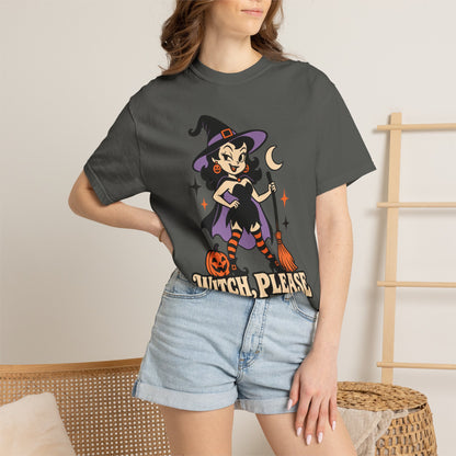 Witch, Please Retro Witch Halloween Graphic T-Shirt