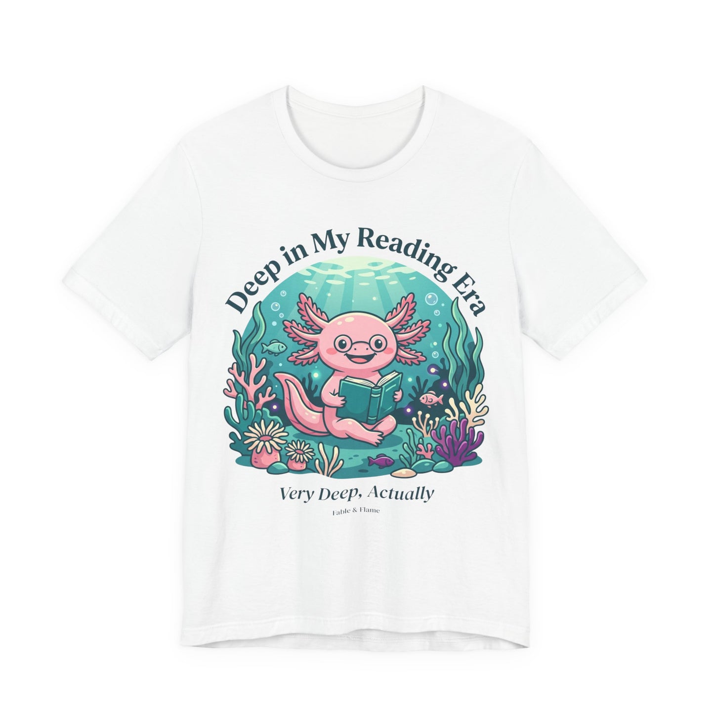 "Deep in My Reading Era" Axolotl Graphic T-Shirt