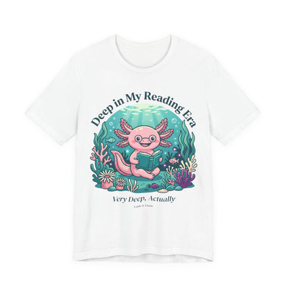 "Deep in My Reading Era" Axolotl Graphic T-Shirt