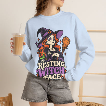 Resting Witch Face Crewneck Sweatshirt