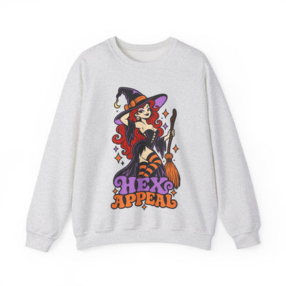 Hex Appeal Retro Pinup Witch Crewneck Sweatshirt