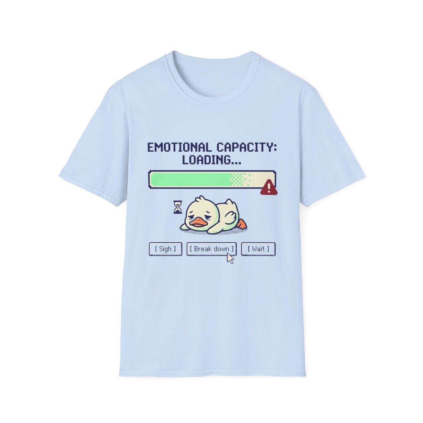 Emotional Capacity Loading Duck Graphic T-Shirt