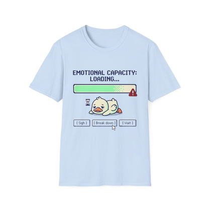 Emotional Capacity Loading Duck Graphic T-Shirt