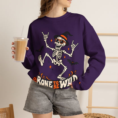 Bone to Be Wild Skeleton Crewneck Sweatshirt