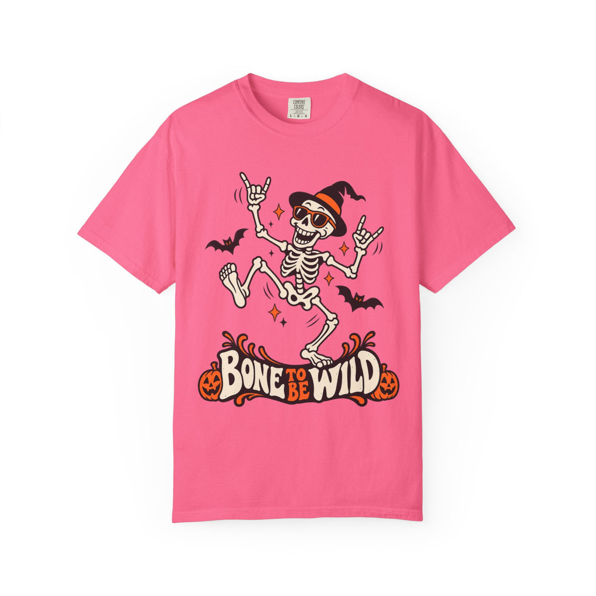 Bone to Be Wild Halloween Skeleton Graphic T-Shirt