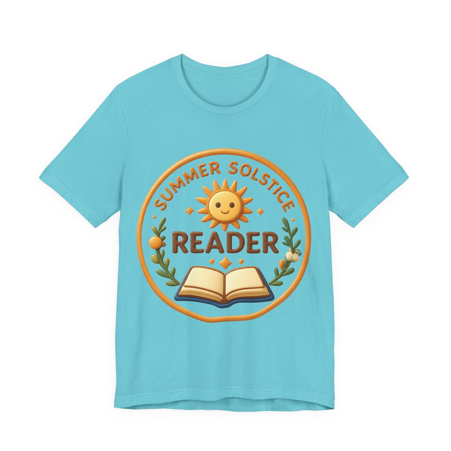 Summer Solstice Reader 3D Art Graphic T-Shirt