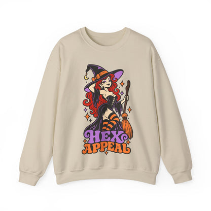 Hex Appeal Retro Pinup Witch Crewneck Sweatshirt