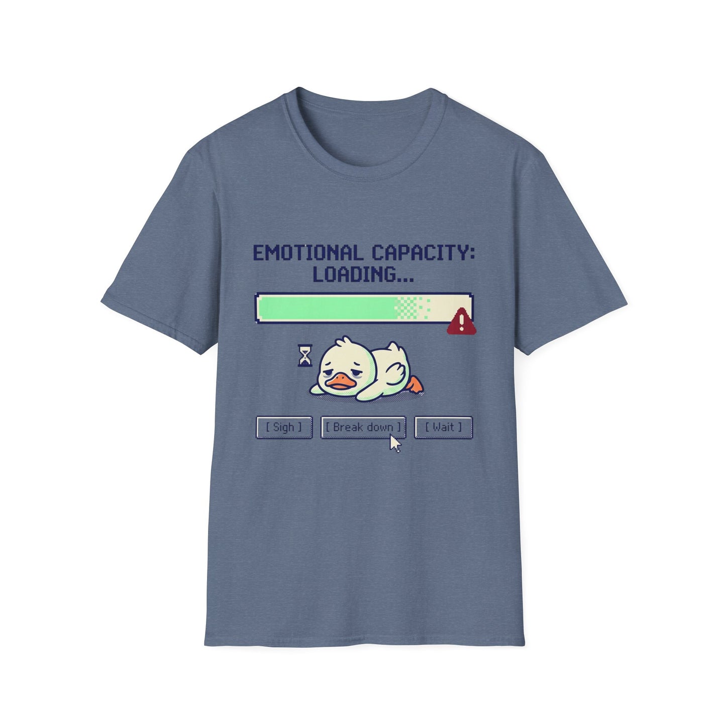 Emotional Capacity Loading Duck Graphic T-Shirt