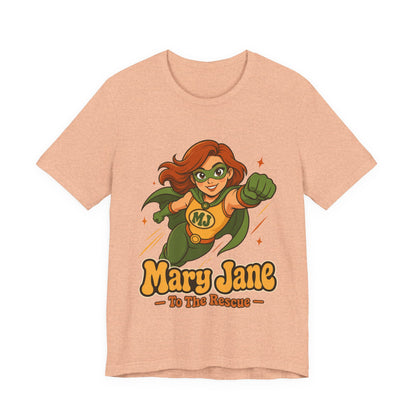 Flying High Mary Jane Superhero Graphic T-Shirt