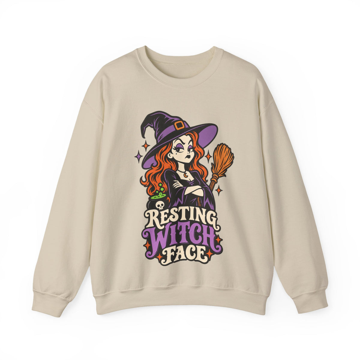 Resting Witch Face Crewneck Sweatshirt