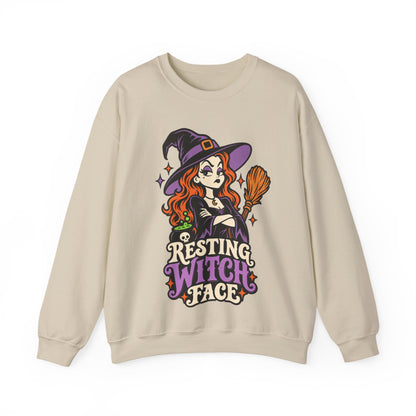Resting Witch Face Crewneck Sweatshirt