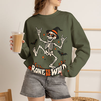 Bone to Be Wild Skeleton Crewneck Sweatshirt