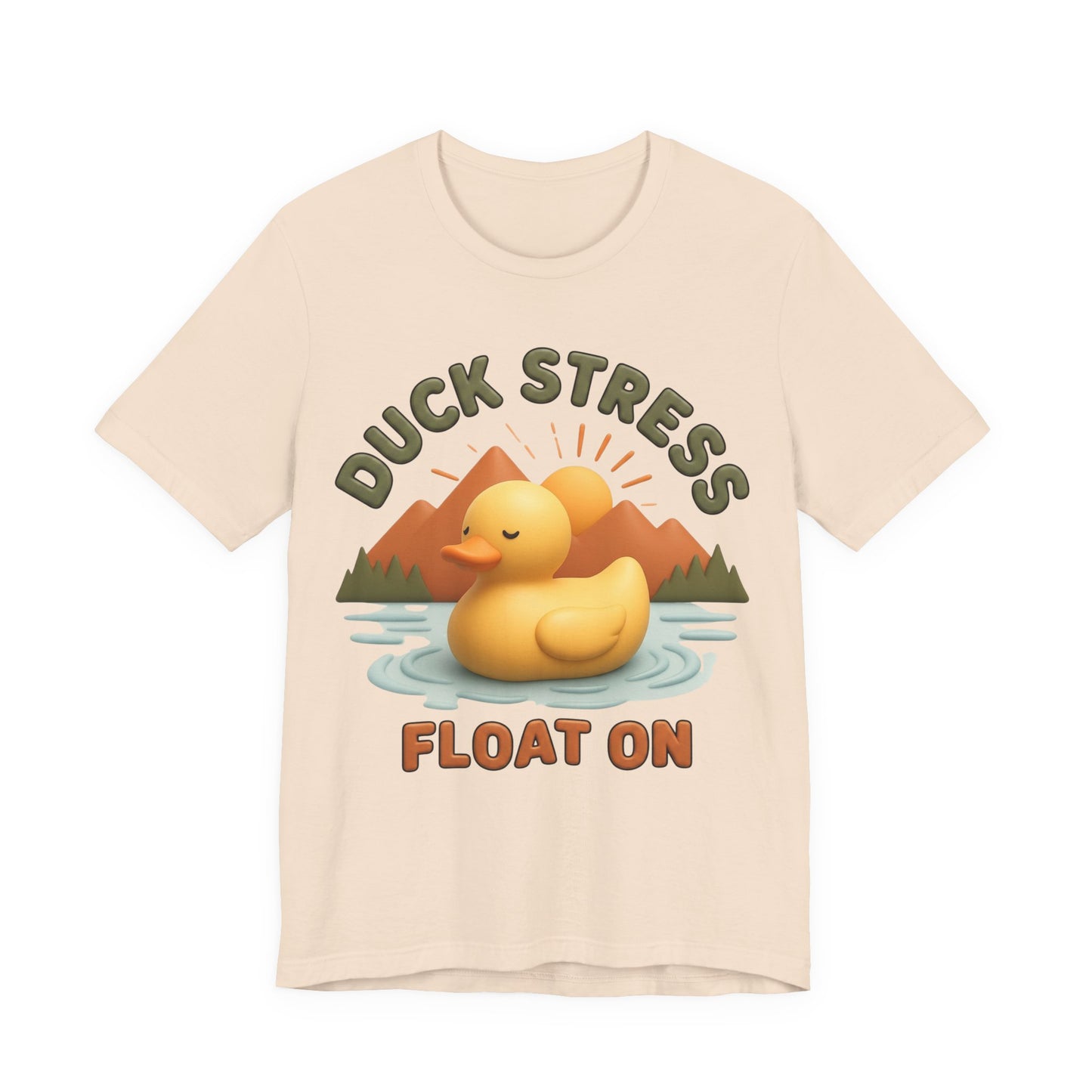 Duck Stress Float On 3D Art Graphic T-Shirt