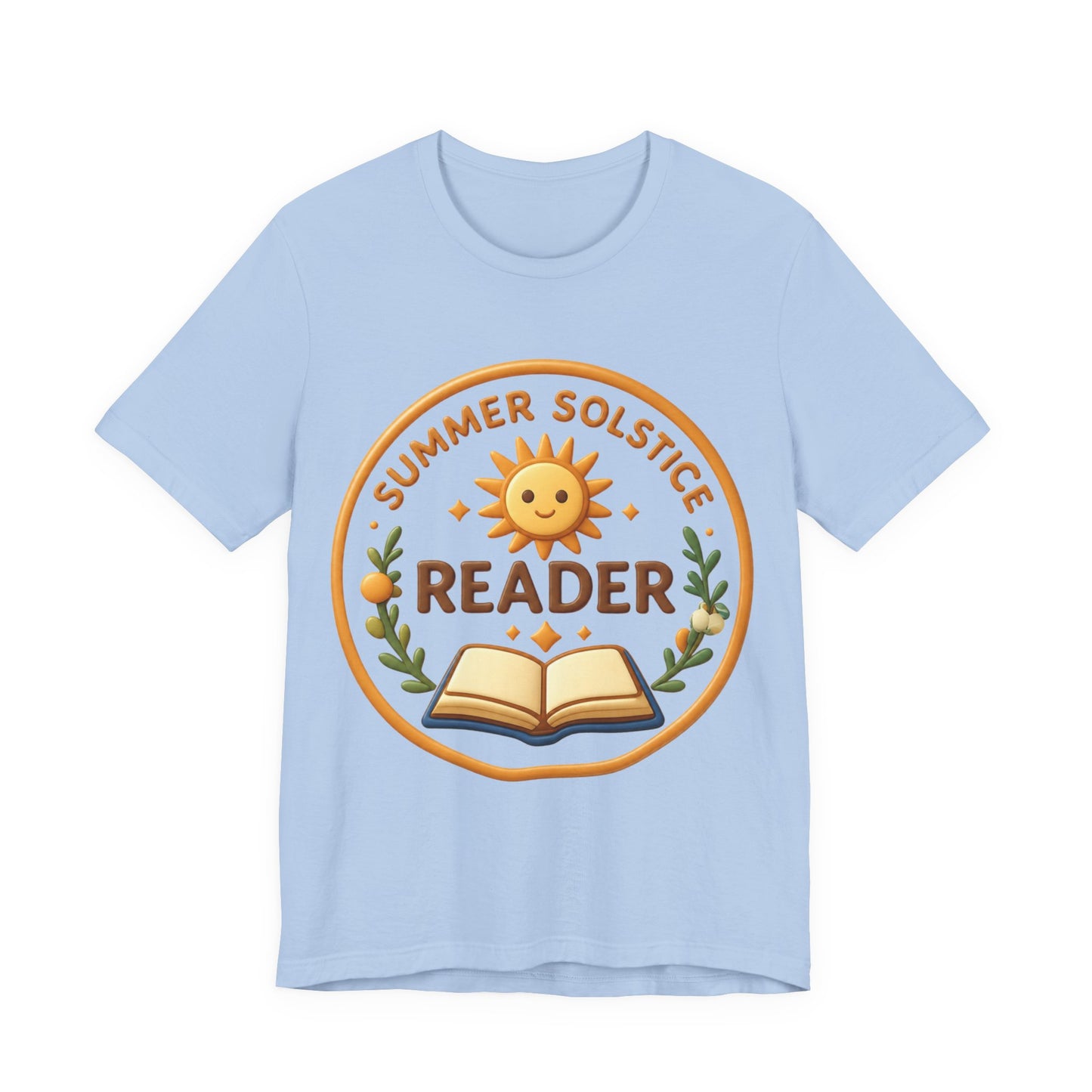Summer Solstice Reader 3D Art Graphic T-Shirt