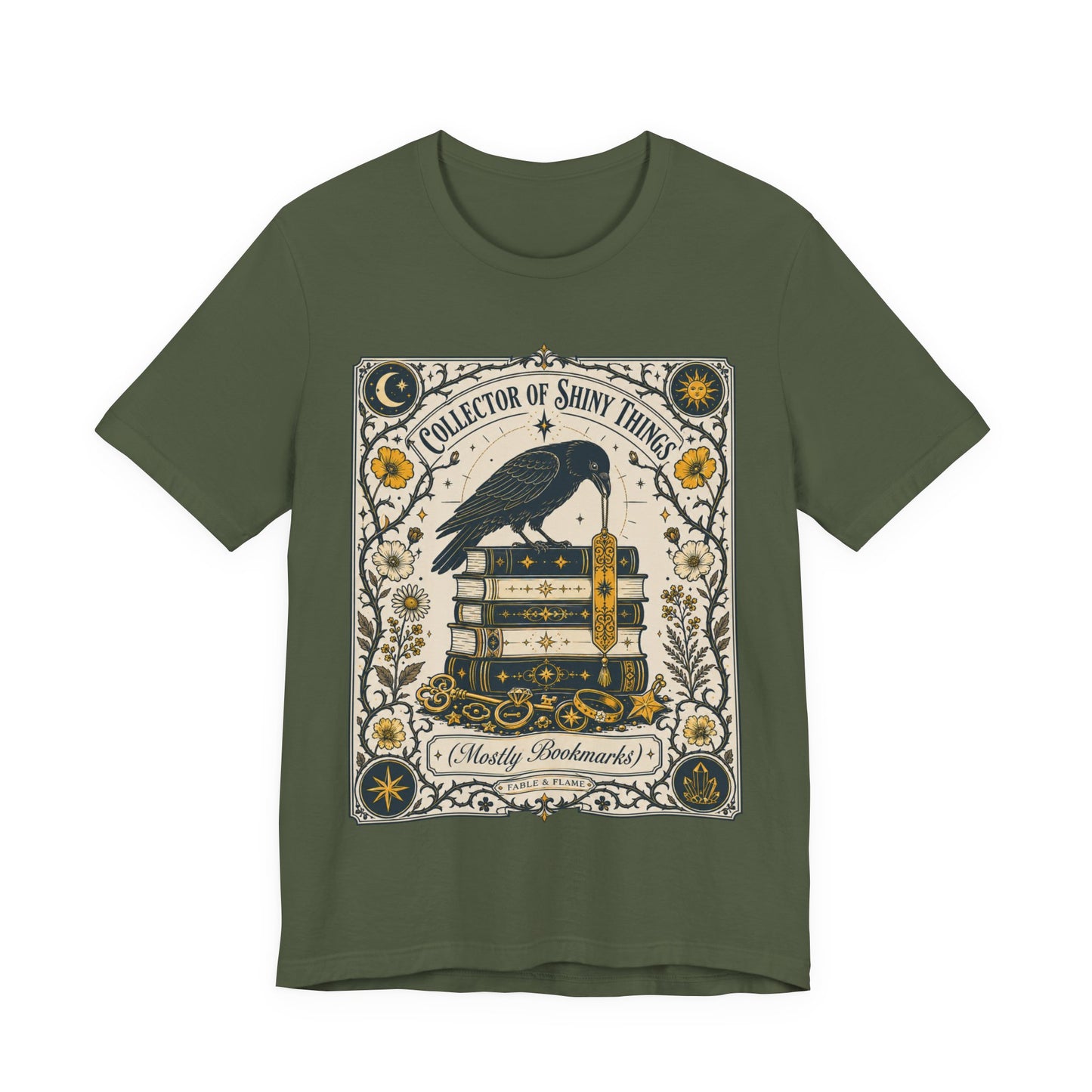 Collector of Shiny Things Raven Tarot Card Graphic T-Shirt