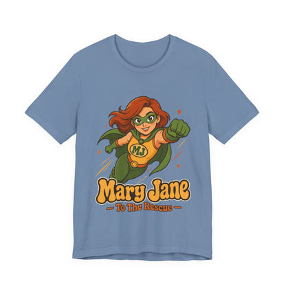 Flying High Mary Jane Superhero Graphic T-Shirt
