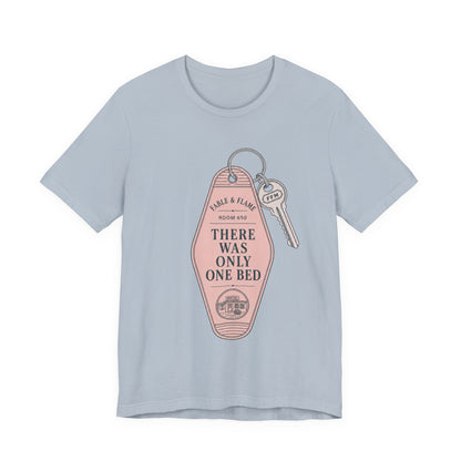 "There Was Only One Bed" Retro Motel Keychain Graphic T-Shirt