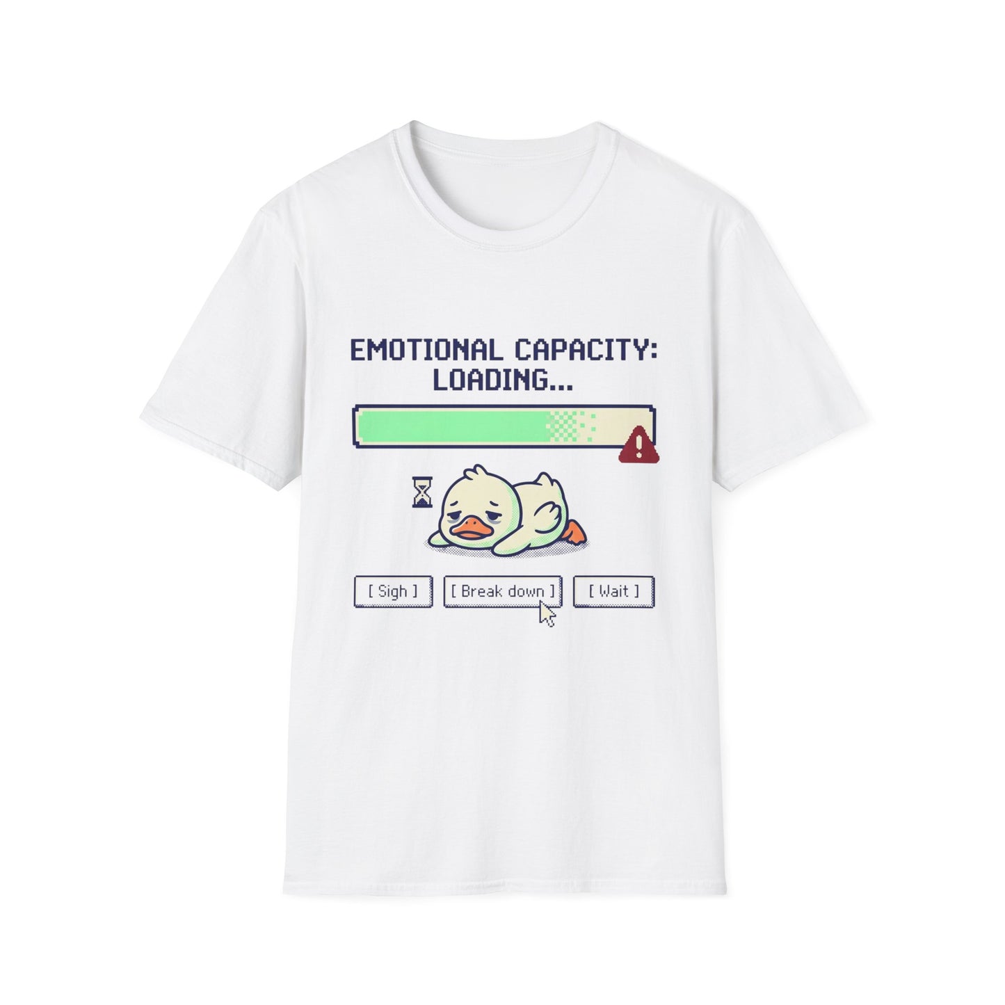 Emotional Capacity Loading Duck Graphic T-Shirt
