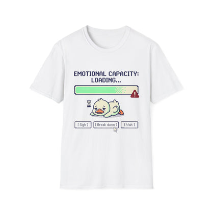 Emotional Capacity Loading Duck Graphic T-Shirt