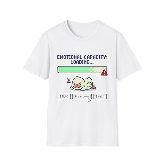 Emotional Capacity Loading Duck Graphic T-Shirt