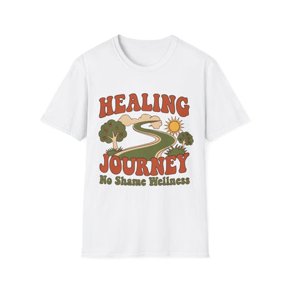 Healing Journey T‑Shirt - No Shame Wellness Retro Road Trip Design