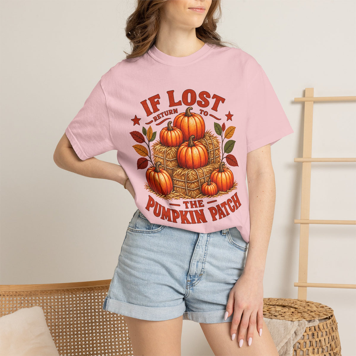 If Lost Return to the Pumpkin Patch Fall Graphic T-shirt