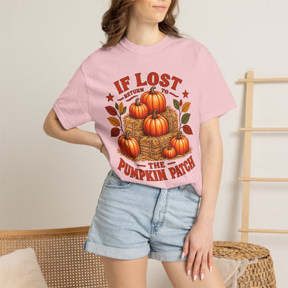 If Lost Return to the Pumpkin Patch Fall Graphic T-shirt