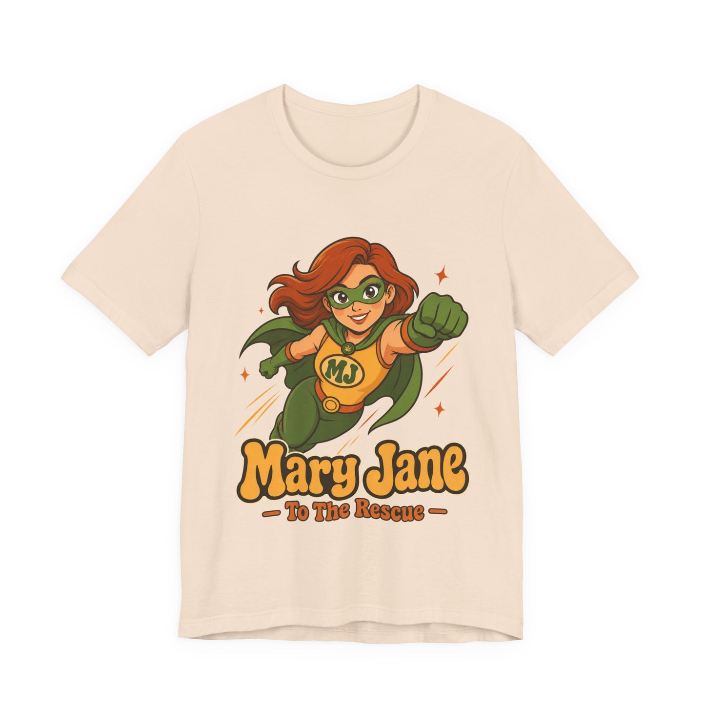Flying High Mary Jane Superhero Graphic T-Shirt