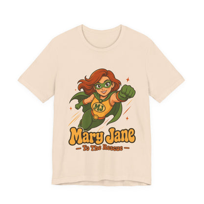 Flying High Mary Jane Superhero Graphic T-Shirt