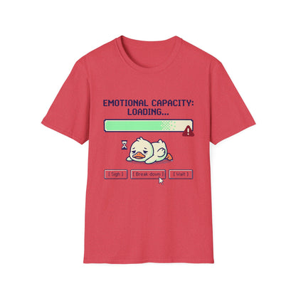 Emotional Capacity Loading Duck Graphic T-Shirt