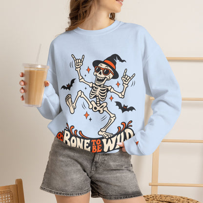 Bone to Be Wild Skeleton Crewneck Sweatshirt